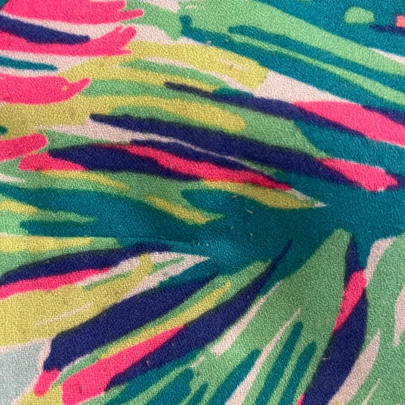 Lilly Pulitzer Palm Print Multicolor Swing Dress - Picture 4 of 12